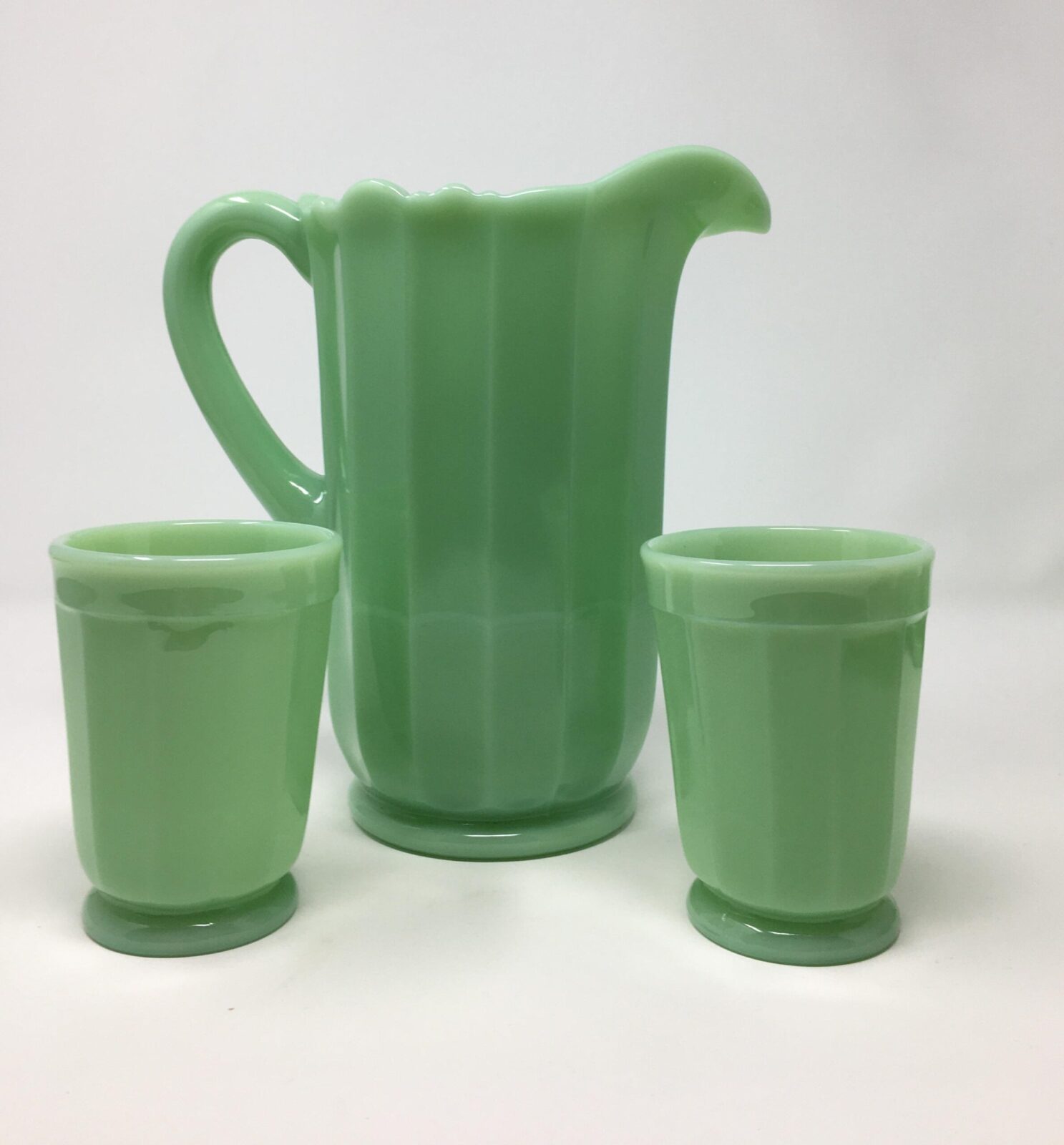 Mosser Glass Set of Two 9 oz Mugs - Jadeite